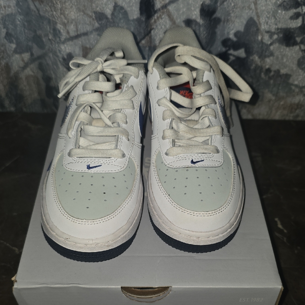 Nike White and Navy Sneakers